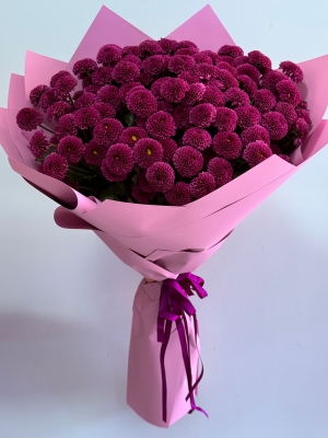 Mor Kasımpatı Santini Buketi